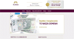 Desktop Screenshot of lombardnazlotej.pl
